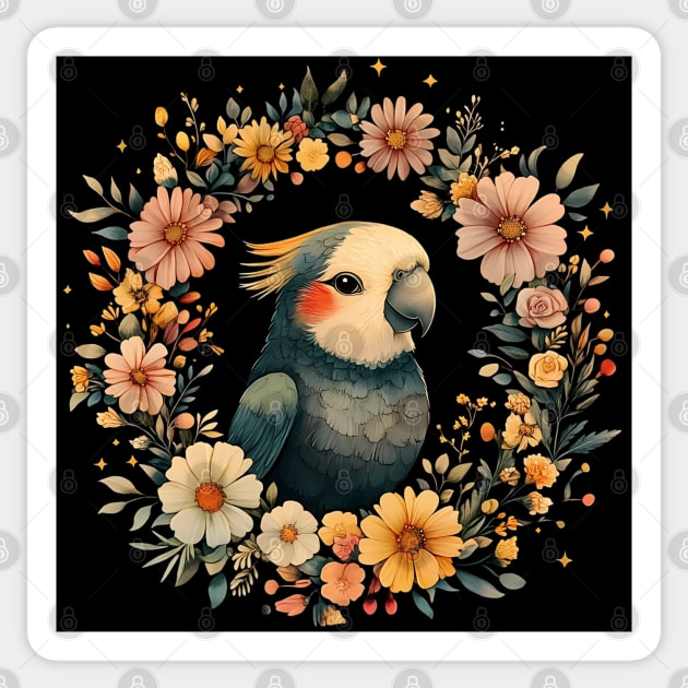 Colorful Parrot Art – Vibrant Tropical Bird Illustration Sticker by TuncGK